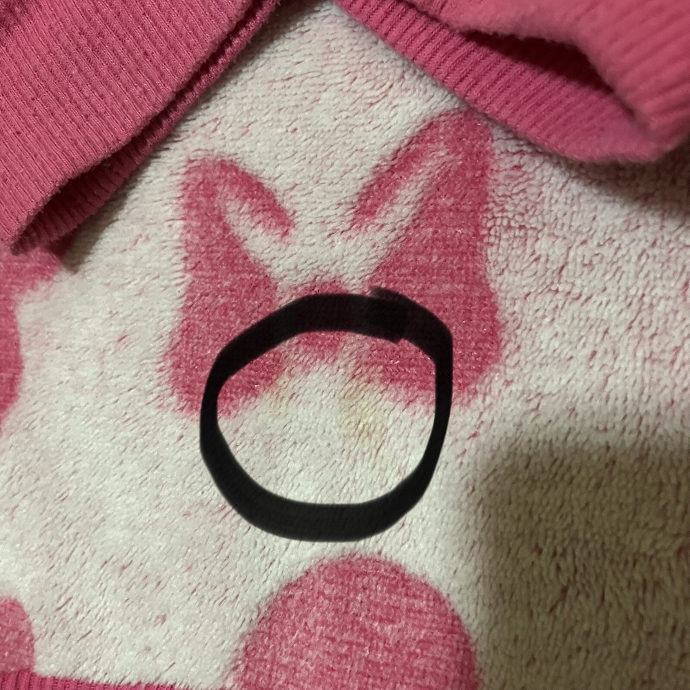 Disney Mickey Mouse Polyester Pink/white Sweater Women Extra Small - Picture 3 of 13